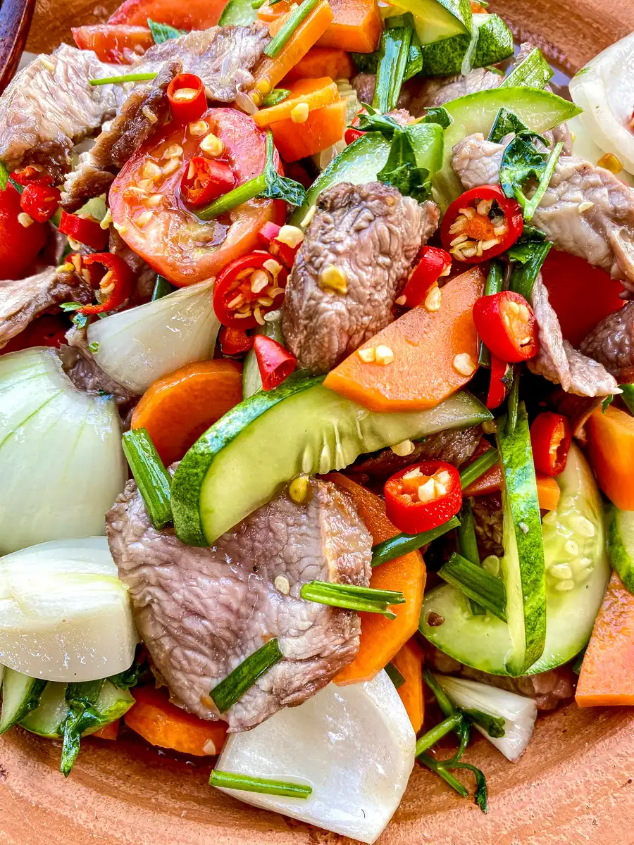 Unlock Authentic Yum Nua: Zesty Dressing, Fresh Herbs & Tender Beef